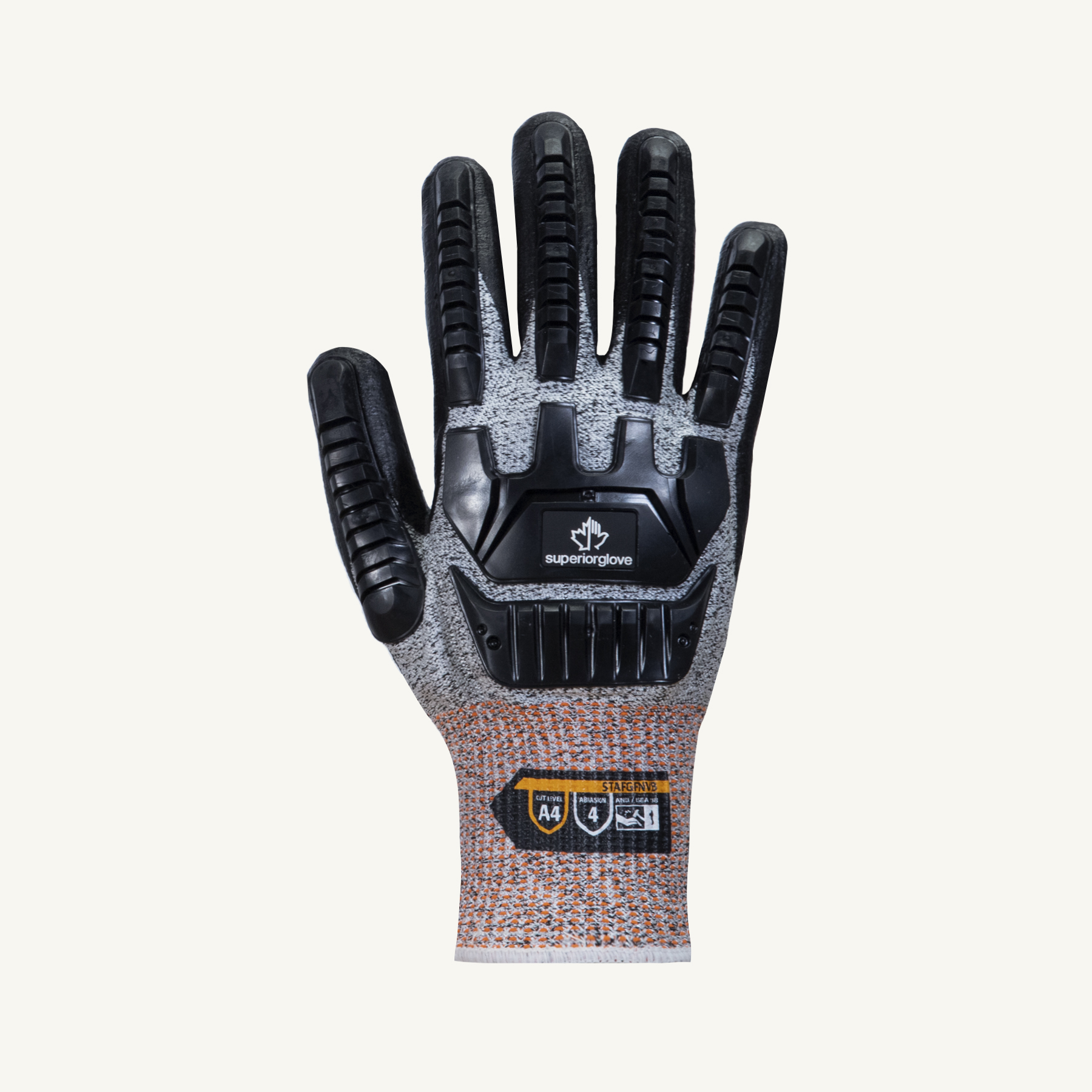 Superior Glove® TenActiv™ STAFGFNVB Nitrile Coated A4 Cut Impact Gloves